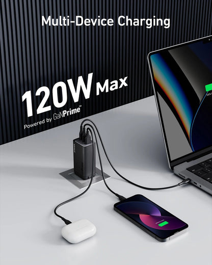 【Anker】 737 GaNPrime 120W 急速充電器(2C1A)