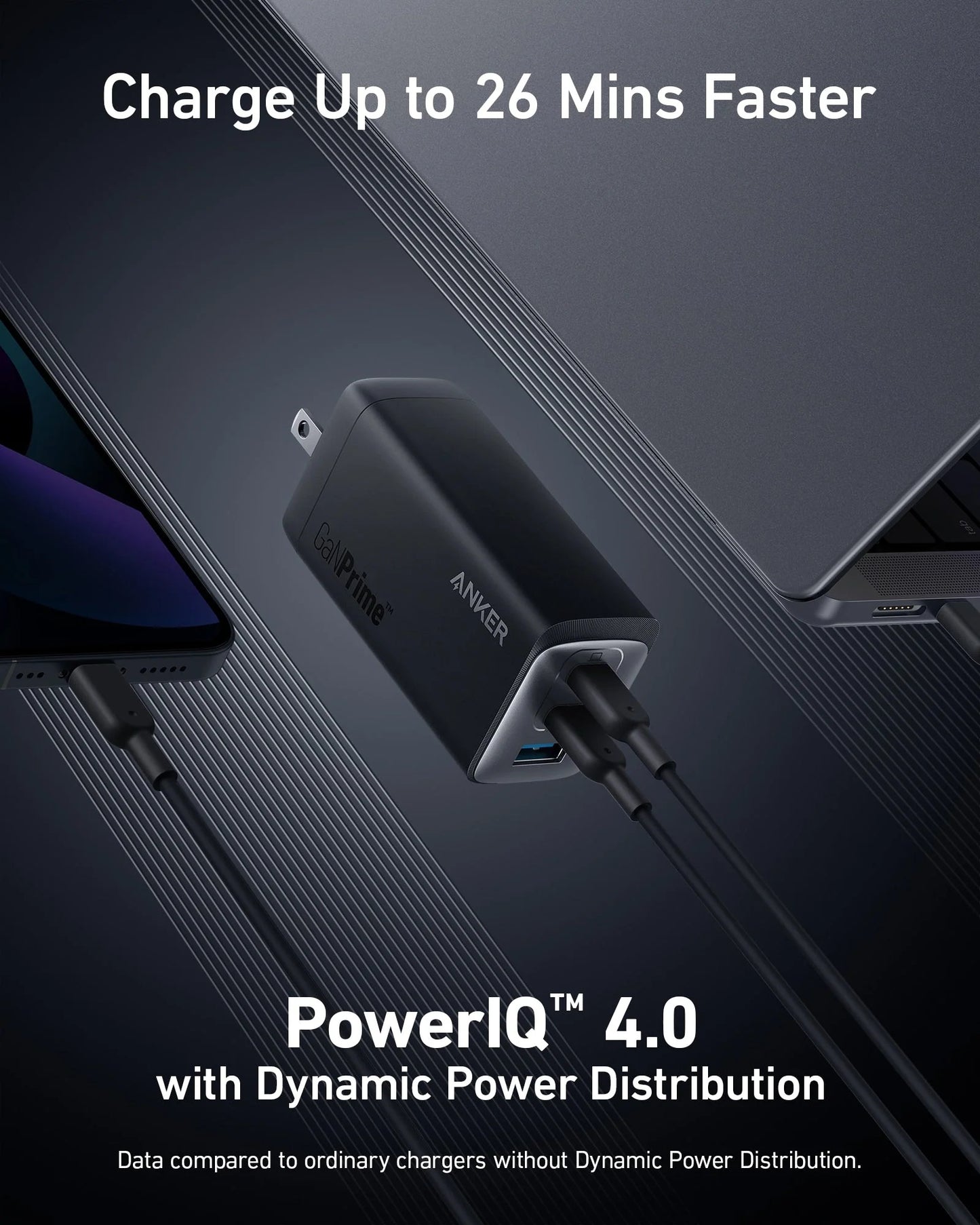 【Anker】 737 GaNPrime 120W 急速充電器(2C1A)