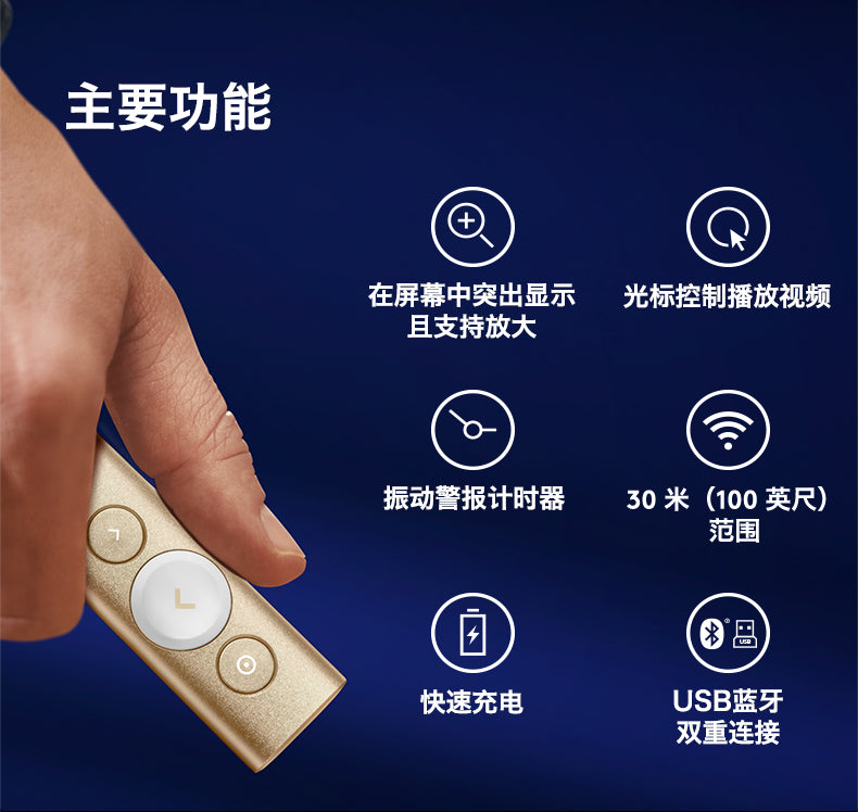 【Logitech 羅技】SPOTLIGHT 簡報遙控器